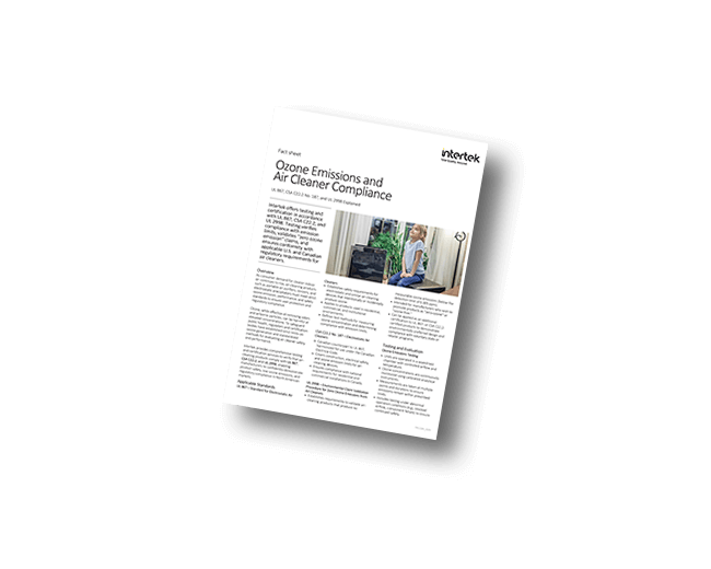 Ozone Emissions and Air Cleaner Compliance | Fact Sheet